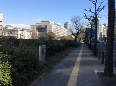 今は宿屋もない大川町から眺めた淀屋橋 2016